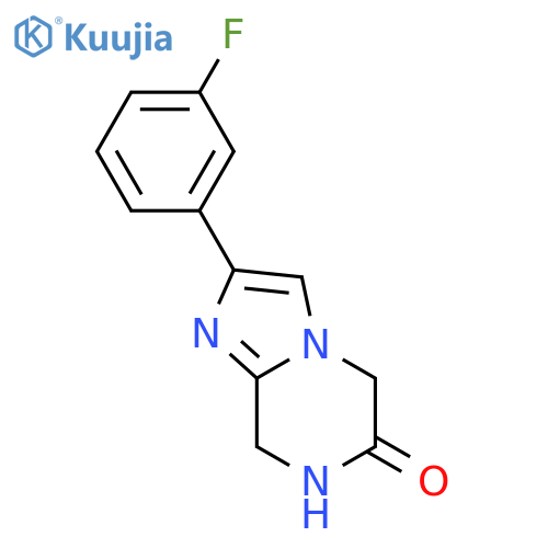 2-(3-fluorophenyl)-7,8-dihydro-Imidazo[1,2-a]pyrazin-6(5H)-one structure