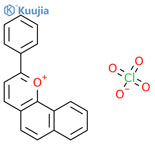 Naphtho[1,2-b]pyrylium, 2-phenyl-, perchlorate structure