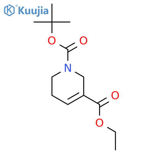 1-tert-butyl 3-ethyl 1,2,5,6-tetrahydropyridine-1,3-dicarboxylate structure