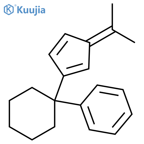 Benzene, [1-[3-(1-methylethylidene)-1,4-cyclopentadien-1-yl]cyclohexyl]- structure