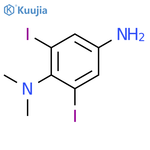 1,4-Benzenediamine, 2,6-diiodo-N1,N1-dimethyl- structure