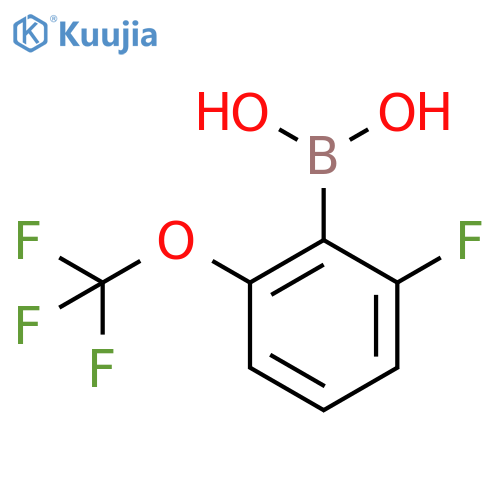 2-fluoro-6-(trifluoromethoxy)phenylboronic acid structure