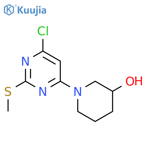 1-(6-chloro-2-methylsulfanylpyrimidin-4-yl)piperidin-3-ol structure