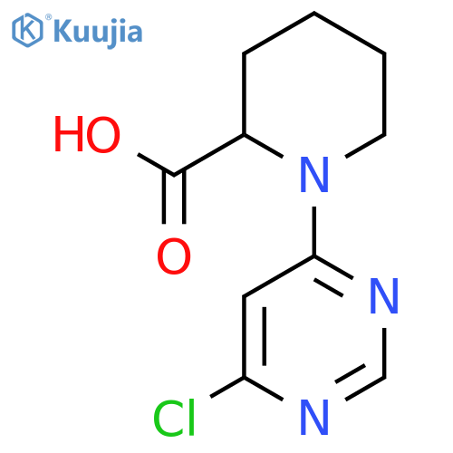 1-(6-chloropyrimidin-4-yl)piperidine-2-carboxylic Acid structure