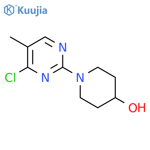 1-(4-Chloro-5-methylpyrimidin-2-yl)piperidin-4-ol structure