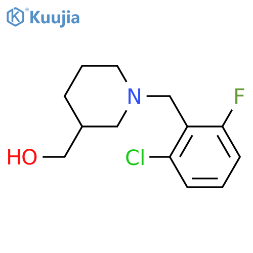 {1-[(2-chloro-6-fluorophenyl)methyl]piperidin-3-yl}methanol structure