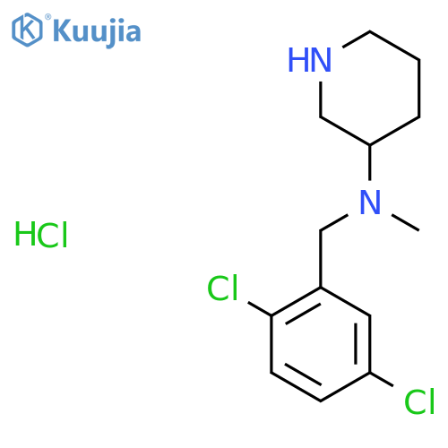 (2,5-Dichloro-benzyl)-methyl-piperidin-3-yl-amine hydrochloride structure