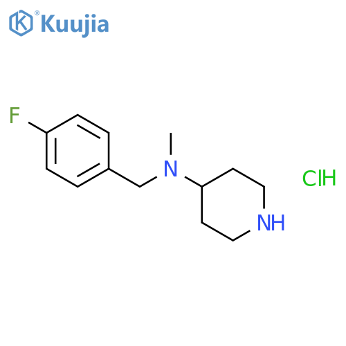 N-(4-Fluorobenzyl)-N-methylpiperidin-4-amine hydrochloride structure