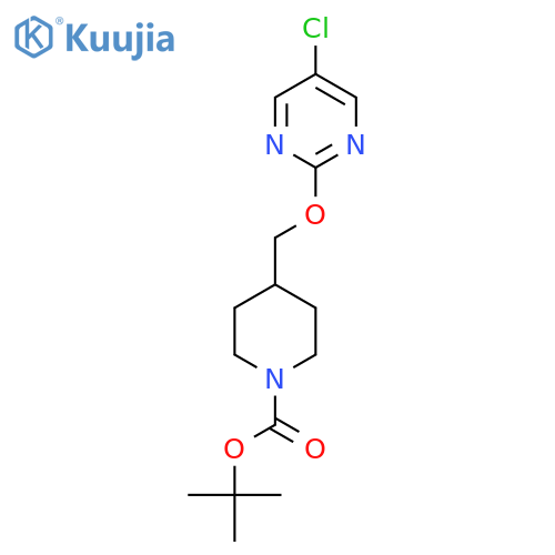 tert-Butyl 4-(((5-chloropyrimidin-2-yl)oxy)methyl)piperidine-1-carboxylate structure