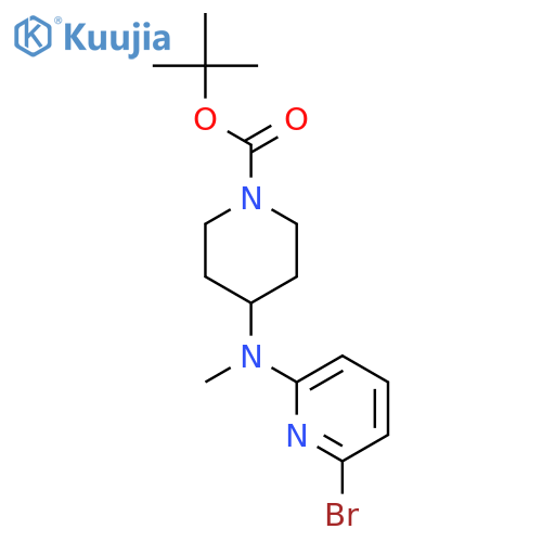 tert-butyl 4-[(6-bromopyridin-2-yl)-methylamino]piperidine-1-carboxylate structure