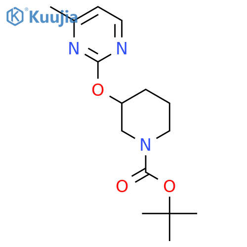 3-(4-Methyl-pyrimidin-2-yloxy)-piperidine-1-carboxylic acid tert-butyl ester structure