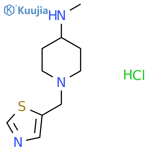 Methyl-(1-thiazol-5-ylmethyl-piperidin-4-yl)-amine hydrochloride structure