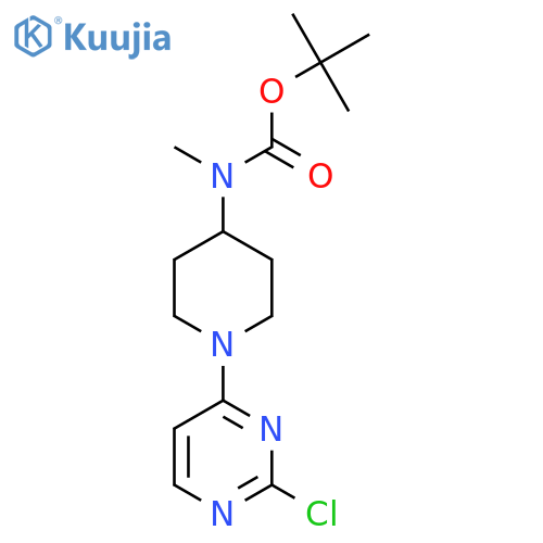 [1-(2-Chloro-pyrimidin-4-yl)-piperidin-4-yl]-methyl-carbamic acid tert-butyl ester structure