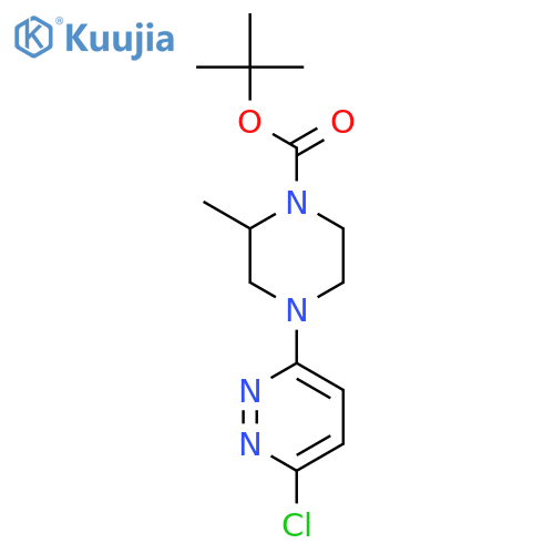 tert-Butyl 4-(6-chloropyridazin-3-yl)-2-methylpiperazine-1-carboxylate structure