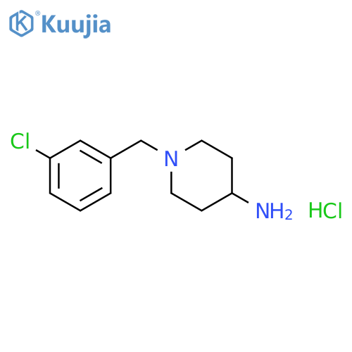 1-(3-Chloro-benzyl)-piperidin-4-ylamine hydrochloride structure