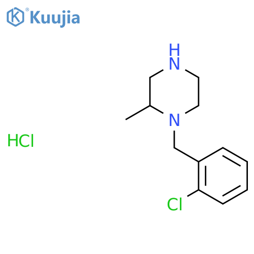 1-(2-Chloro-benzyl)-2-methyl-piperazine hydrochloride structure