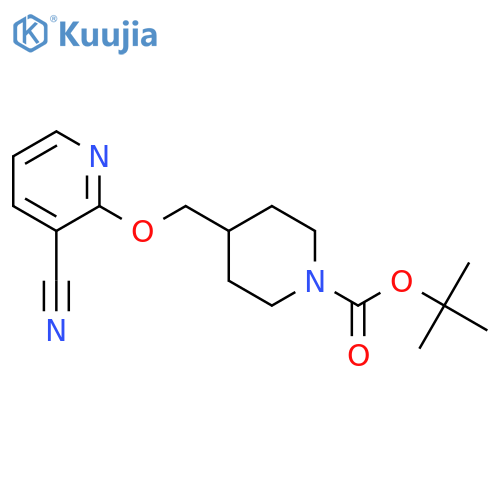 4-(3-Cyano-pyridin-2-yloxymethyl)-piperidine-1-carboxylic acid tert-butyl ester structure
