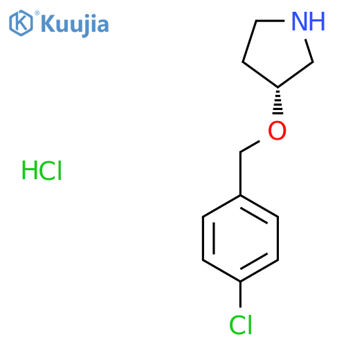 (R)-3-(4-Chloro-benzyloxy)-pyrrolidine hydrochloride structure