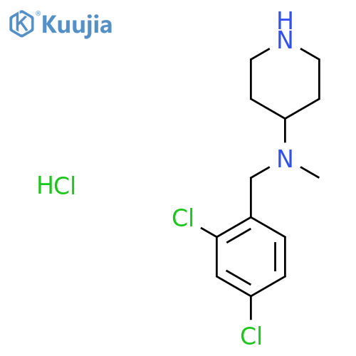(2,4-Dichloro-benzyl)-methyl-piperidin-4-yl-amine hydrochloride structure