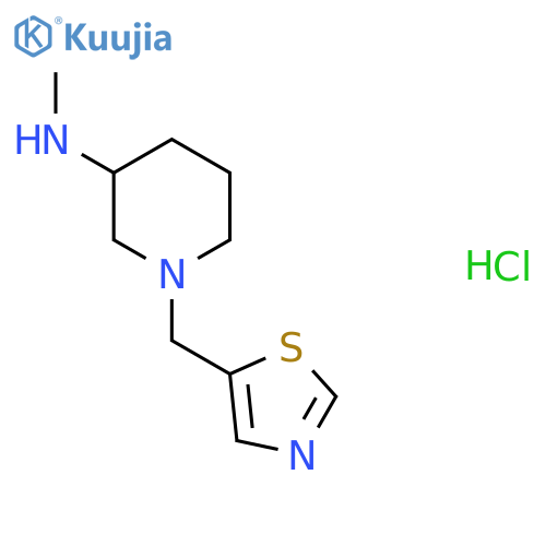 Methyl-(1-thiazol-5-ylmethyl-piperidin-3-yl)-amine hydrochloride structure