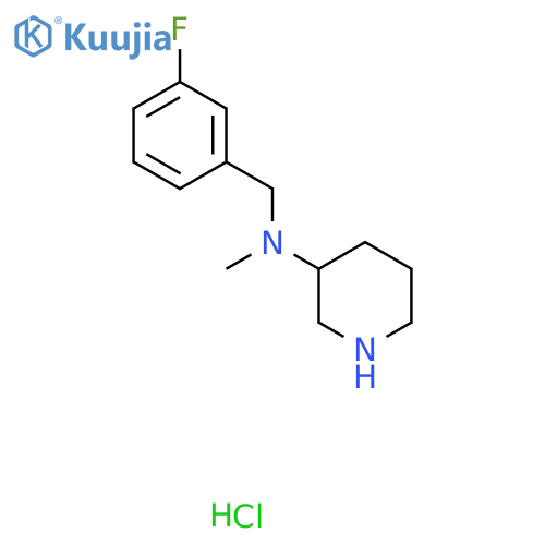 (3-Fluoro-benzyl)-methyl-piperidin-3-yl-amine hydrochloride structure