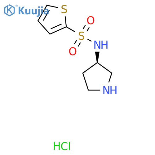 Thiophene-2-sulfonic acid (R)-pyrrolidin-3-ylamide hydrochloride structure