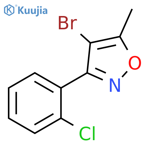 4-bromo-3-(2-chlorophenyl)-5-methyl-1,2-oxazole structure