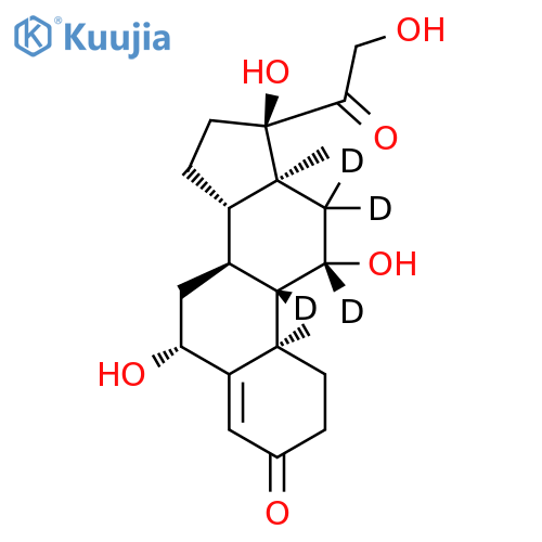 6b-Hydroxy Cortisol-d4 structure