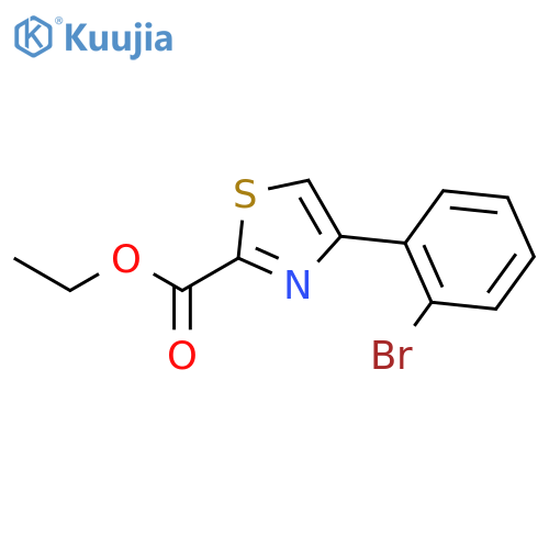 Ethyl 4-(2-bromophenyl)thiazole-2-carboxylate structure