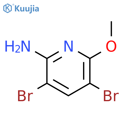 3,5-dibromo-6-methoxy-2-pyridinamine structure