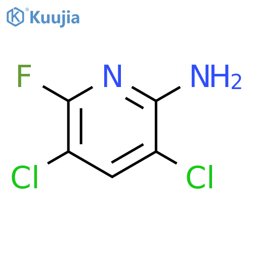 3,5-dichloro-6-fluoropyridin-2-amine structure