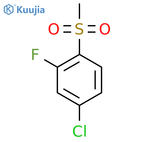 4-Chloro-2-fluoro-1-methanesulfonylbenzene structure