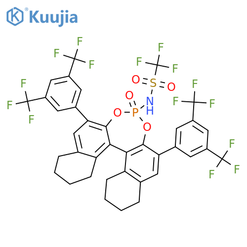 N-?[(11bR)?-?2，?6-?Bis[3，?5-?bis(trifluoromethyl)?phenyl]?-?8，?9，?10，?11，?12，?13，?14，?15-?octahydro-?4-?oxido-dinaphtho[2，?1-?d:1'，?2'-?f]?[1，?3，?2]?dioxaphosphepin-?4-?yl]?-?1，?1，?1-?trifluoromethanesulfonamide structure