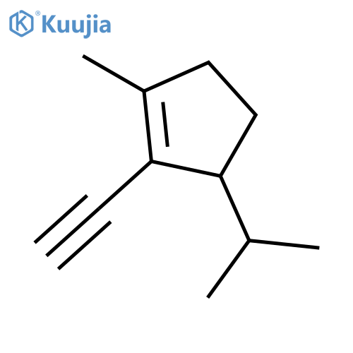 Cyclopentene, 2-ethynyl-1-methyl-3-(1-methylethyl)- (9ci) structure