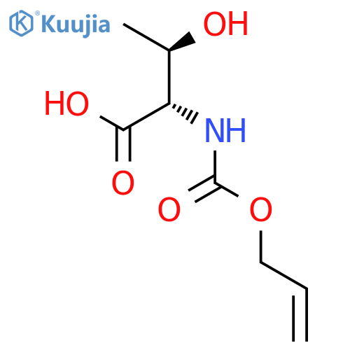 3-hydroxy-2-{(prop-2-en-1-yloxy)carbonylamino}butanoic acid structure