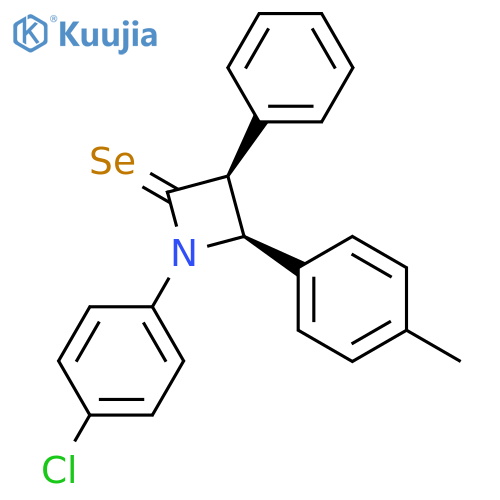 2-Azetidineselone, 1-(4-chlorophenyl)-4-(4-methylphenyl)-3-phenyl-, cis- structure