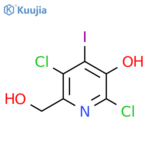 2,5-Dichloro-6-(hydroxymethyl)-4-iodopyridin-3-ol structure