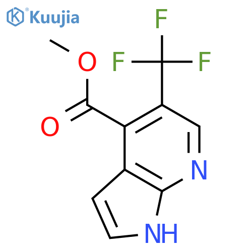 Methyl 5-(trifluoromethyl)-1H-pyrrolo2,3-bpyridine-4-carboxylate structure