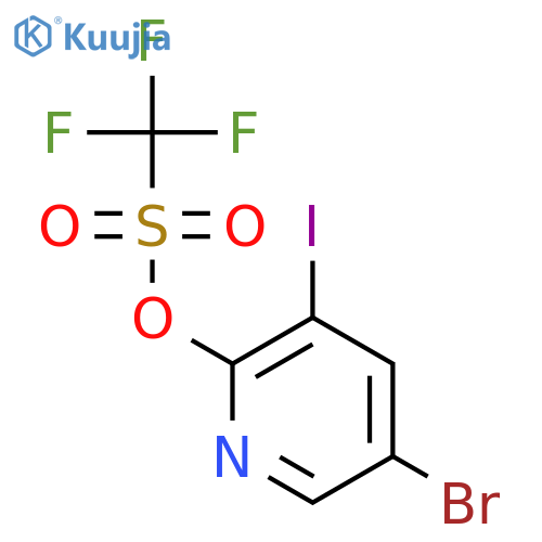 5-Bromo-3-iodopyridin-2-yl trifluoromethanesulfonate structure