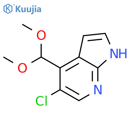 5-Chloro-4-(dimethoxymethyl)-1h-pyrrolo-2,3-bpyridine structure