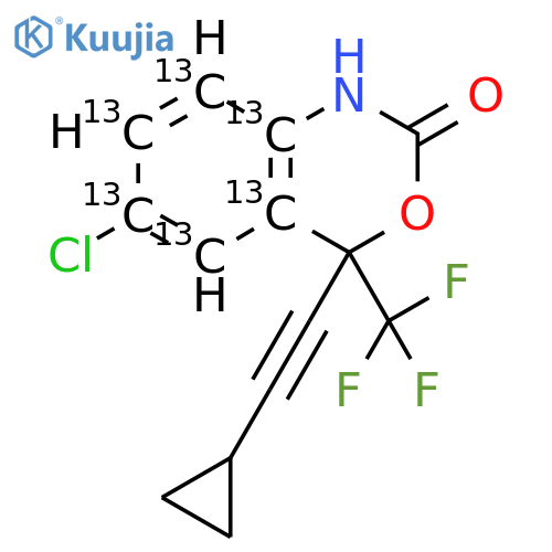 (S)-Efavirenz-13C6 structure