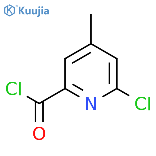 6-Chloro-4-methylpyridine-2-carbonyl chloride structure