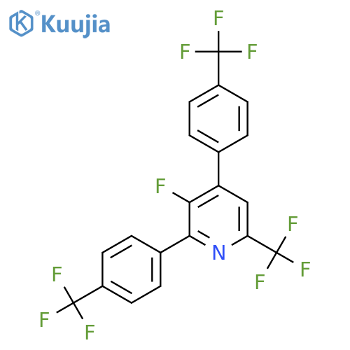 2,4-Bis(4-(trifluoromethyl)phenyl)-3-fluoro-6-(trifluoromethyl)pyridine structure