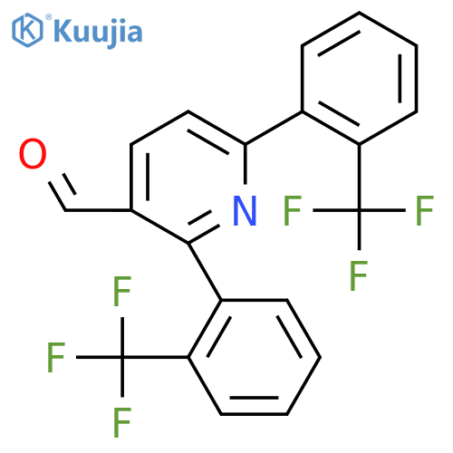 2,6-Bis(2-(trifluoromethyl)phenyl)nicotinaldehyde structure