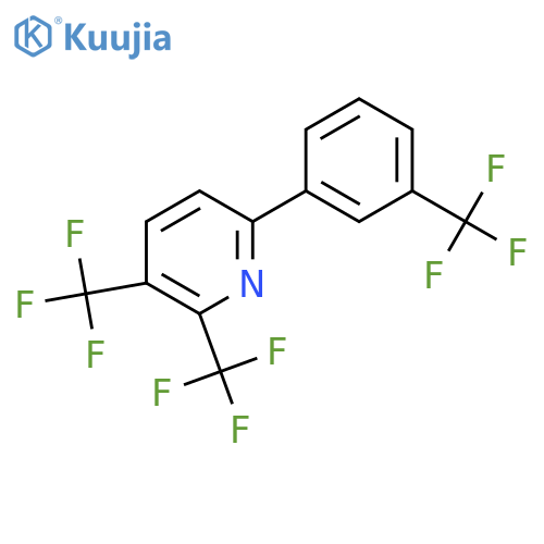 2,3-Bis(trifluoromethyl)-6-(3-(trifluoromethyl)phenyl)pyridine structure