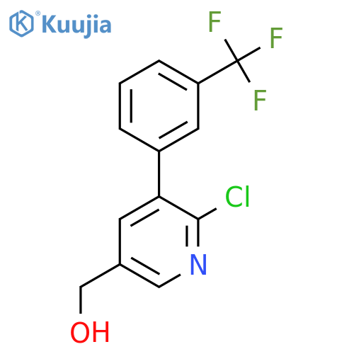 2-Chloro-3-(3-(trifluoromethyl)phenyl)pyridine-5-methanol structure