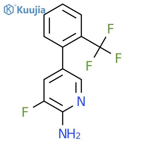 2-Amino-3-fluoro-5-(2-(trifluoromethyl)phenyl)pyridine structure