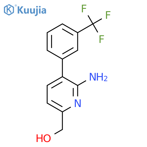 2-Amino-3-(3-(trifluoromethyl)phenyl)pyridine-6-methanol structure