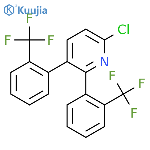 2,3-Bis(2-(trifluoromethyl)phenyl)-6-chloropyridine structure