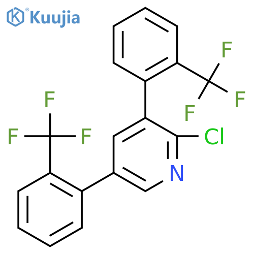 3,5-Bis(2-(trifluoromethyl)phenyl)-2-chloropyridine structure